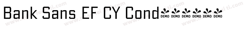 Bank Sans EF CY Cond字体转换